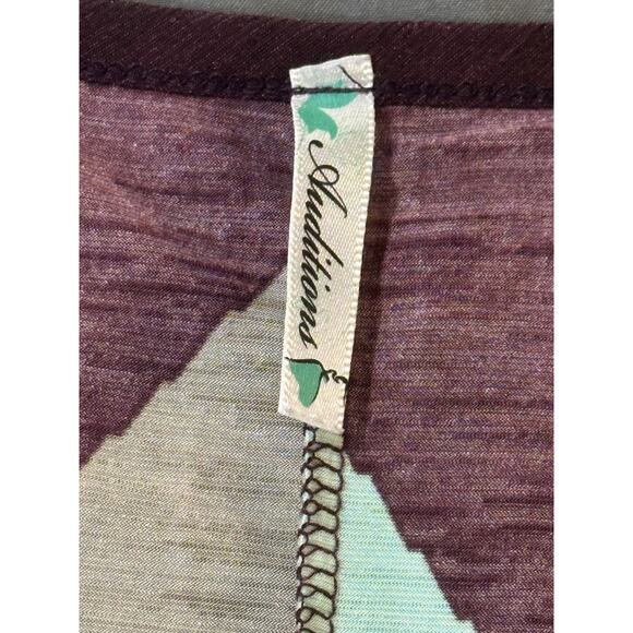 Auditions Chevron Batwing Sleeve Top Size Small – Made in USA women top - Picture 4 of 8